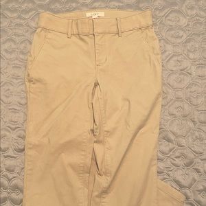 LOFT Petite Slim Fit Tan/Khaki Pants